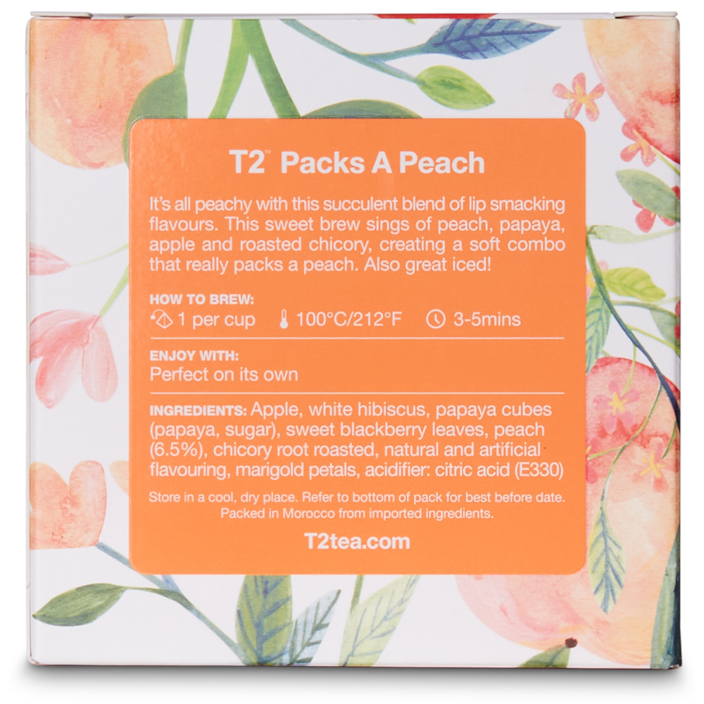 T2 Packs A Peach Teabag BOP