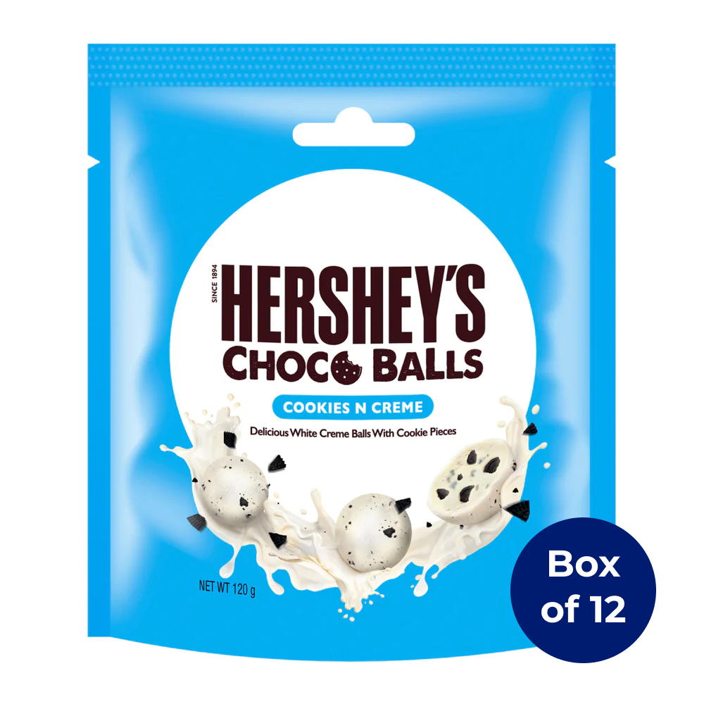 Hersheys Cookies and Crème Choco Bites 120g (Box of 12)