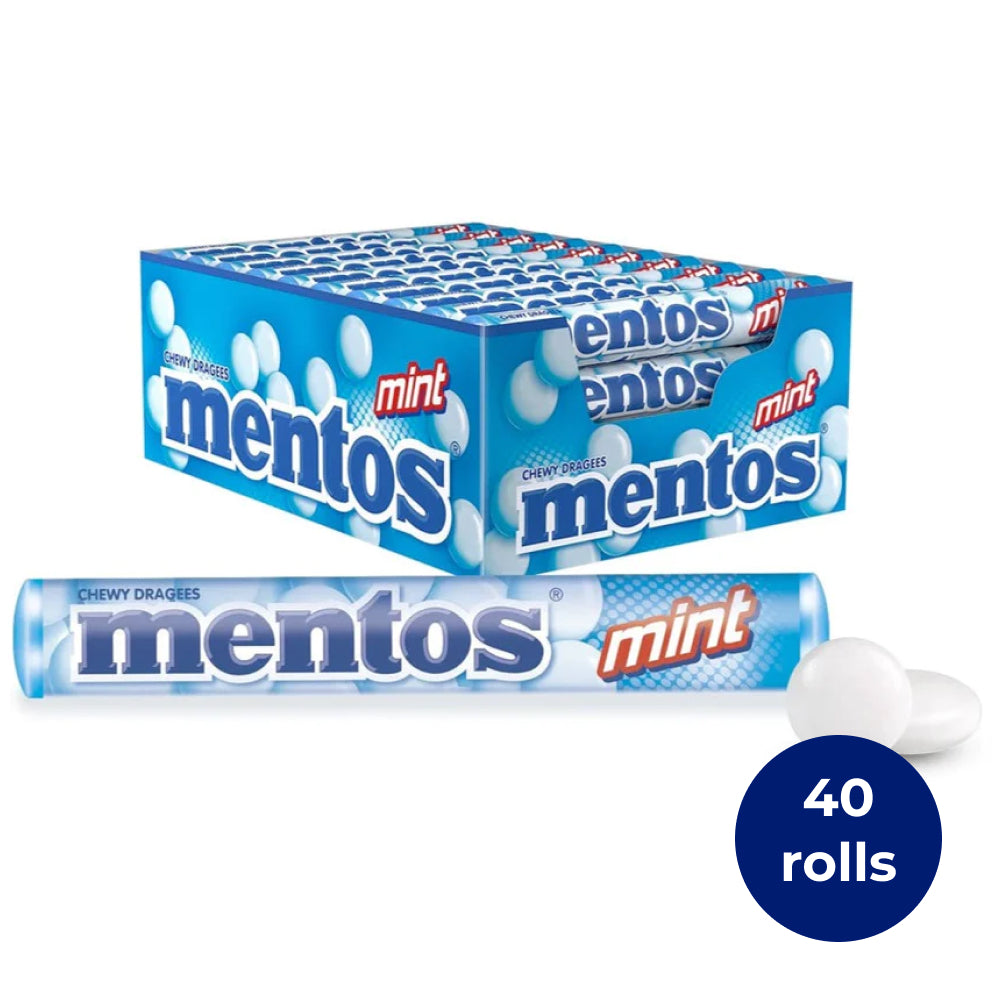 Mentos Mint Candy Roll, 40 Rolls