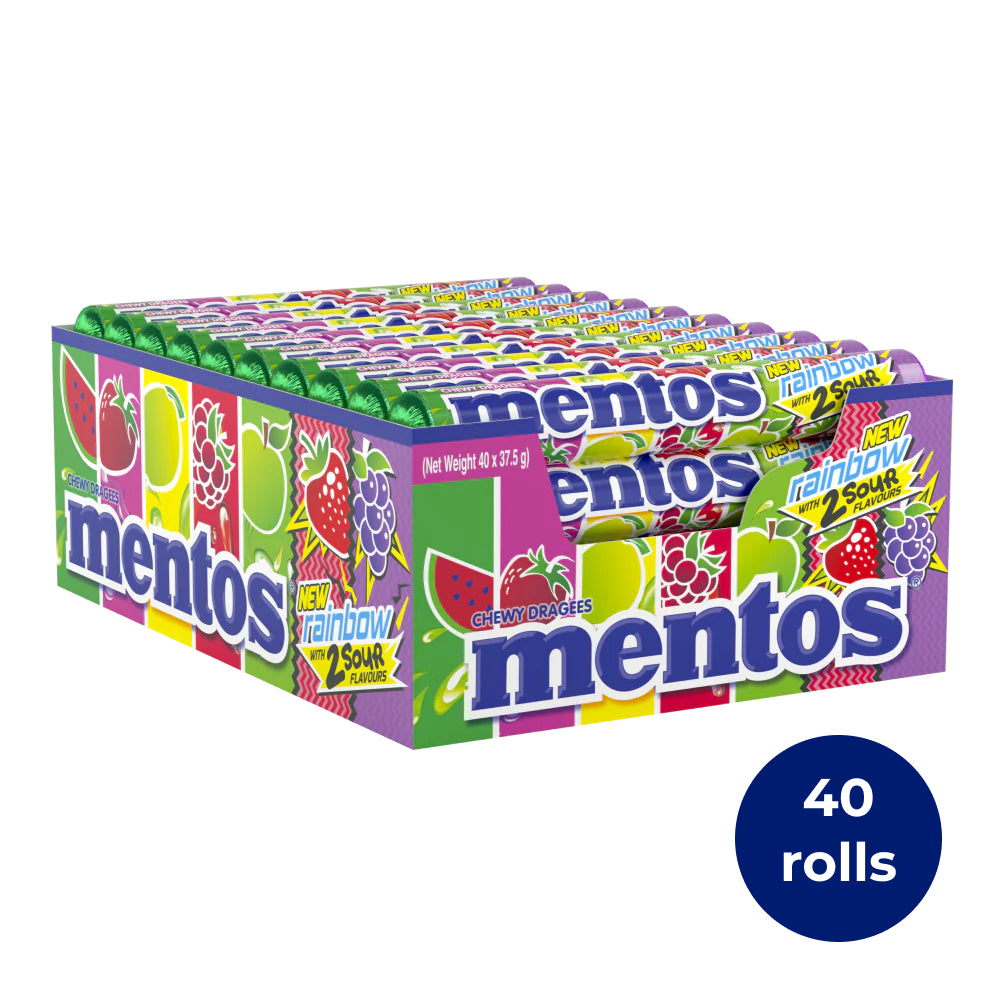 Mentos Rainbow Candy Roll, 40 Rolls