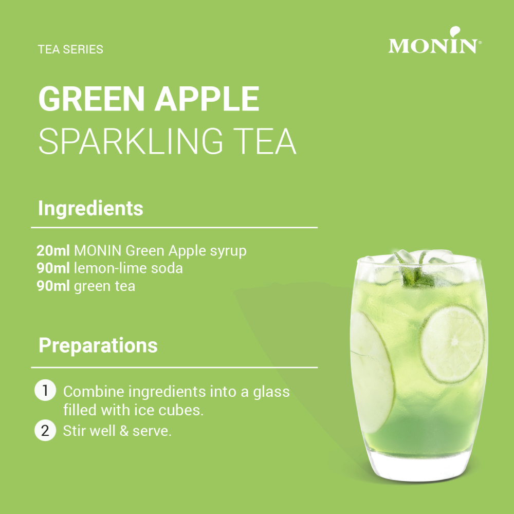 Monin Green Apple Syrup 700ml (Box of 6)