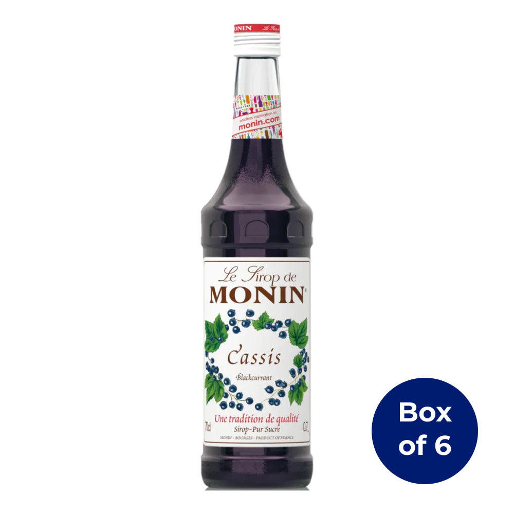 Monin Blackcurrant Syrup 700ml (Box of 6)