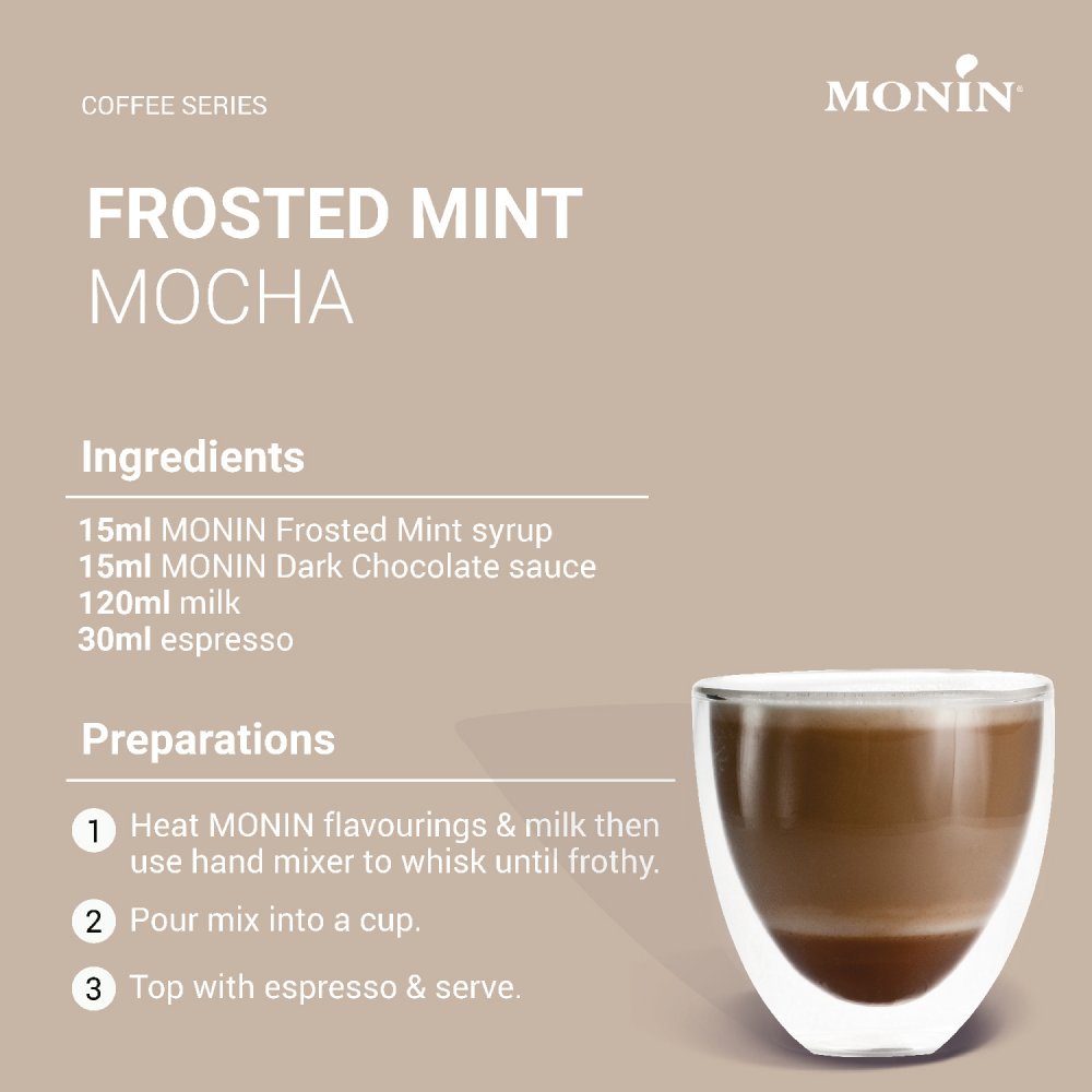 Monin Frosted Mint Syrup 700ml (Box of 6)