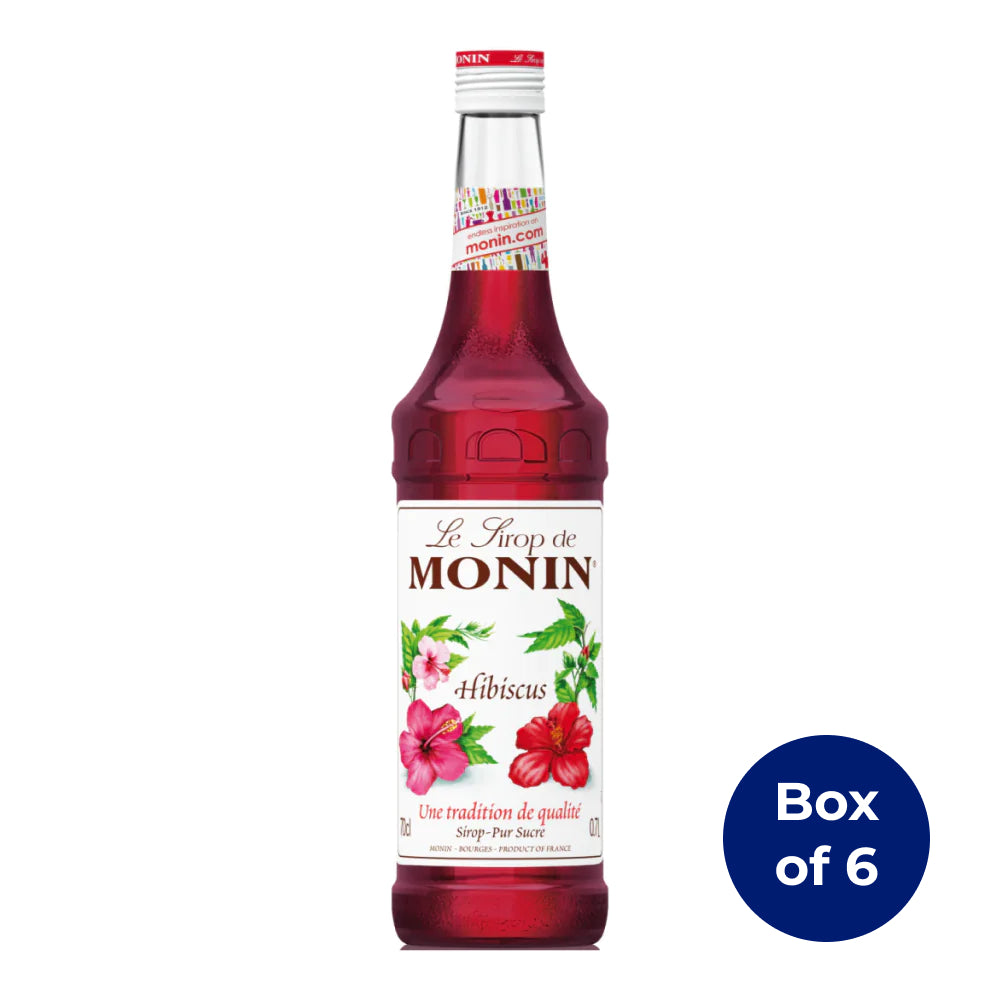 Monin Hibiscus Syrup 700ml (Box of 6)