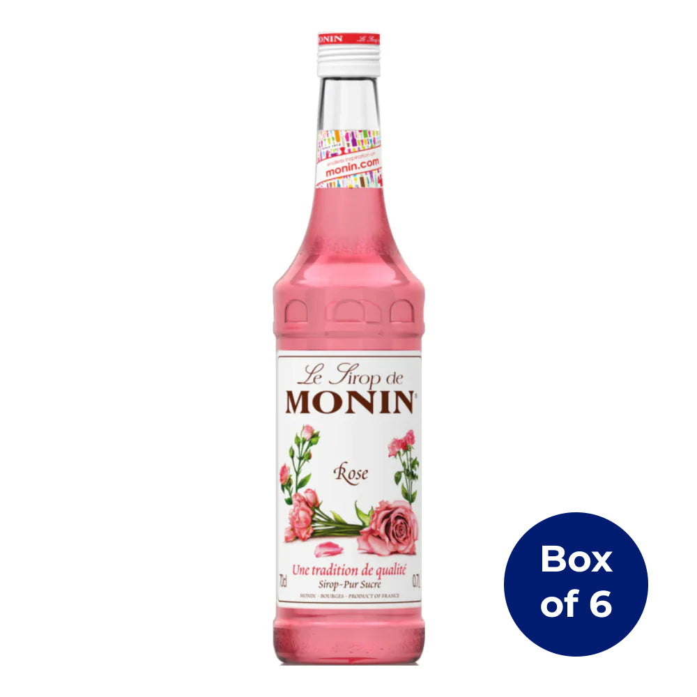 Monin Rose Syrup 700ml (Box of 6)