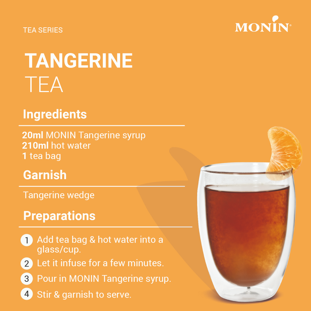 Monin Tangerine Syrup 700ml (Box of 6)