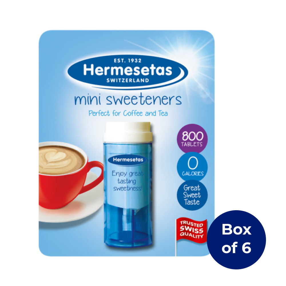 Hermesetas Mini Sweeteners 800 Tablets (Box of 6)