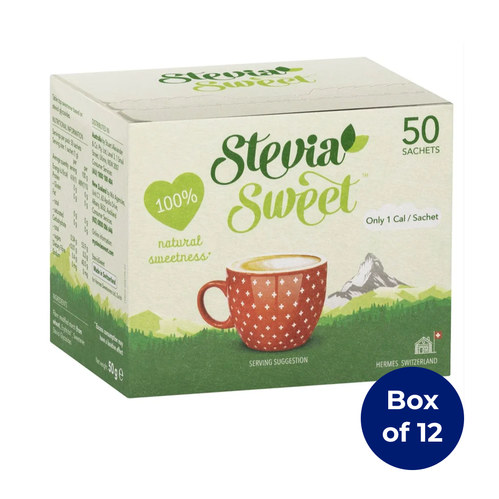 Stevia Sweet Granulated Sweetener 50 Sachets (Box of 12)