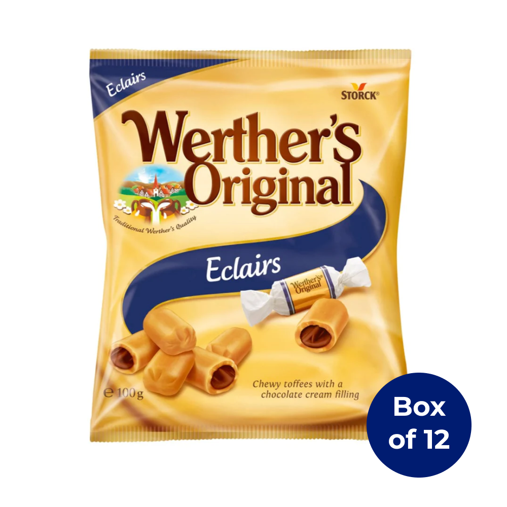 Werther's Original Eclairs Bag 100g (Box of 12)