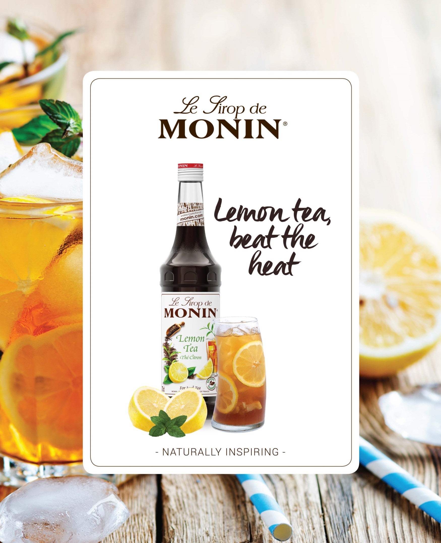 Monin Lemon Tea Syrup 700ml (Box of 6)