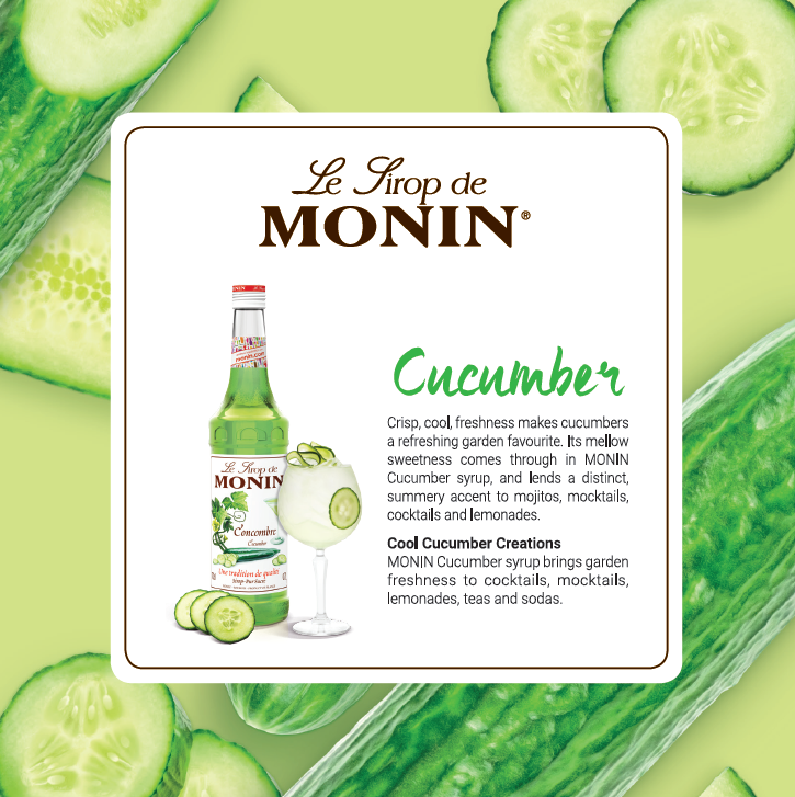 Monin Cucumber Syrup 700ml