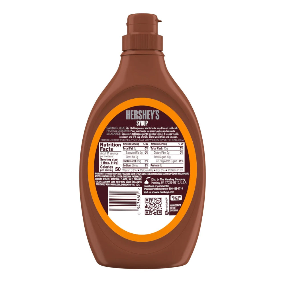 Hershey's Syrup Caramel 623g (Box of 12)